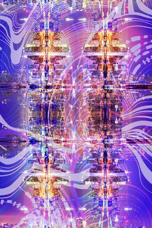 抽象印花华亿平台图片