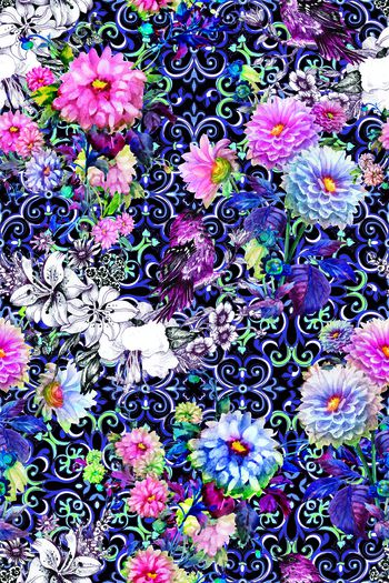 544003-花卉    鸟    