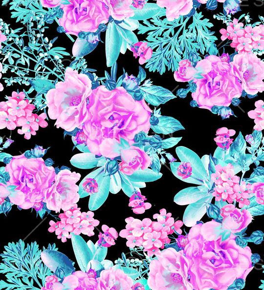 清新玫瑰效果华亿平台印花华亿平台图片