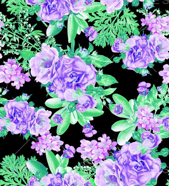 清新玫瑰效果华亿平台印花华亿平台图片