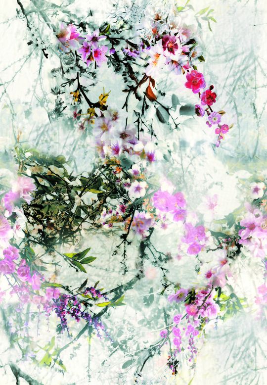 梦幻花卉印花华亿平台图片