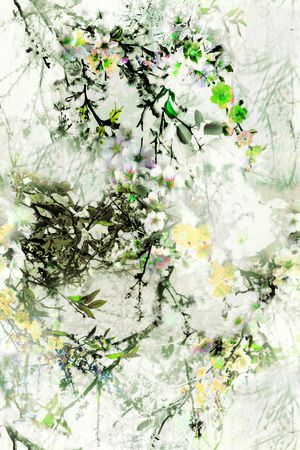 梦幻花卉印花华亿平台图片