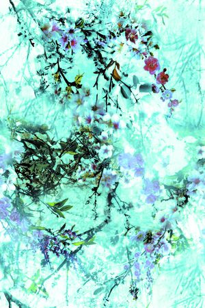 梦幻花卉印花华亿平台图片