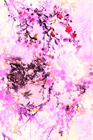 梦幻花卉印花华亿平台图片