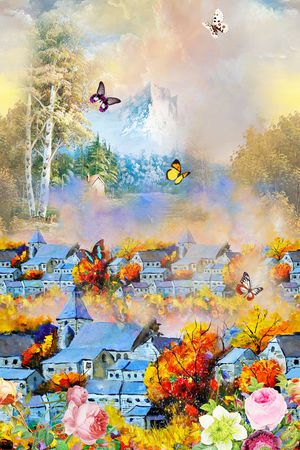 油画印花华亿平台图片