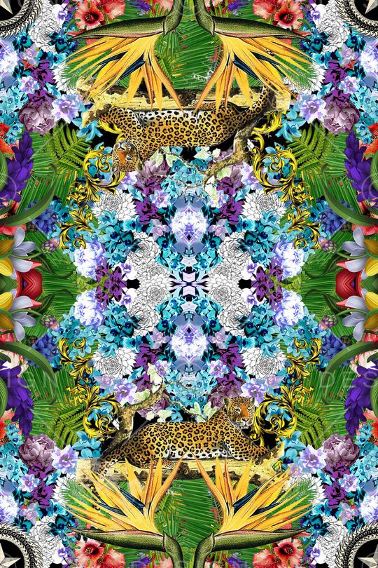 大牌女装 定位图案印花华亿平台图片