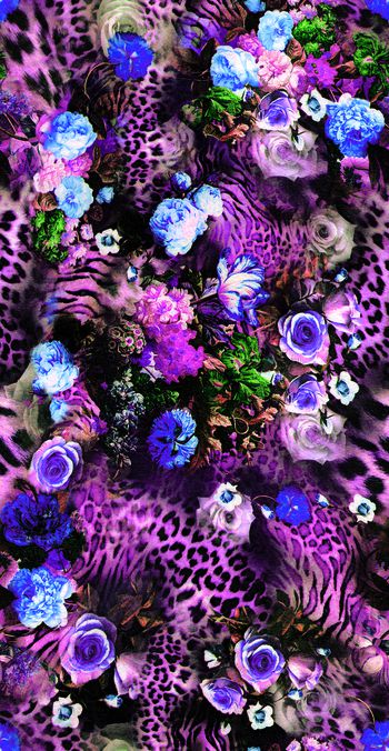 544113-油画豹纹花卉