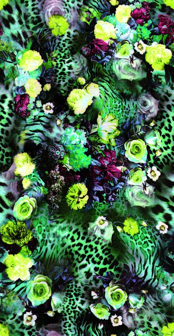 544114-油画豹纹花卉