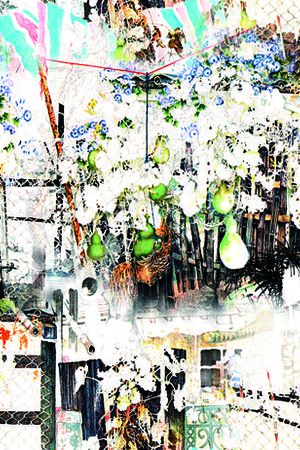 田园写意印花华亿平台图片