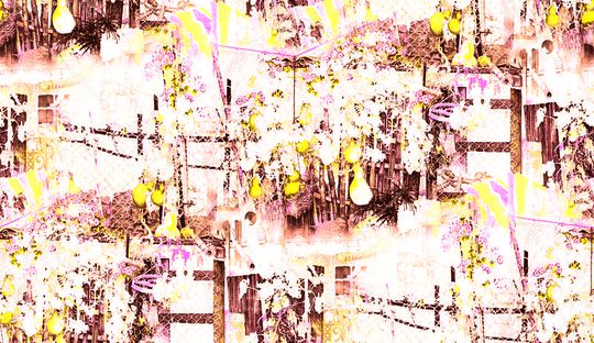 田园写意印花华亿平台图片