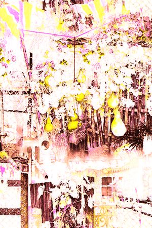 田园写意印花华亿平台图片