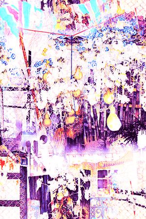 田园写意印花华亿平台图片