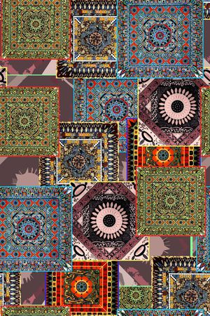 复古印花华亿平台图片