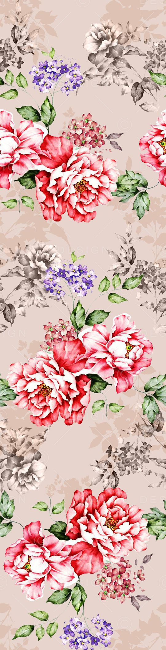 清新素雅印花华亿平台图片