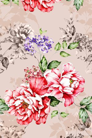 清新素雅印花华亿平台图片