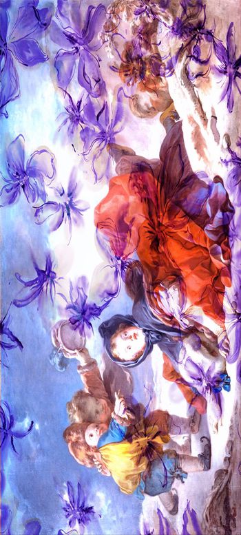 复古印花华亿平台图片