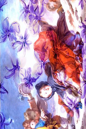 复古印花华亿平台图片