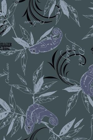 蜥蜴印花华亿平台图片