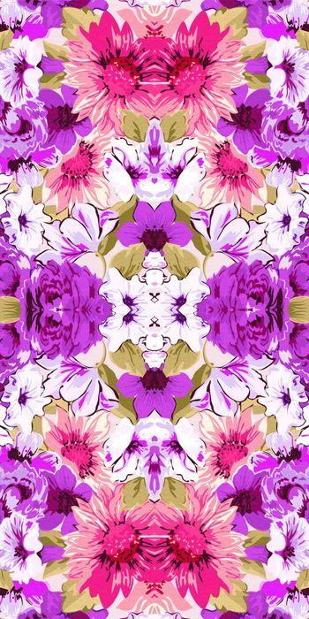 544293-时尚 优雅 花卉 油画 服装 家纺