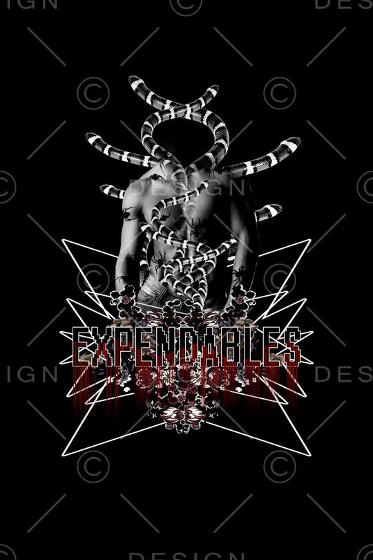 抽象男人印花华亿平台图片