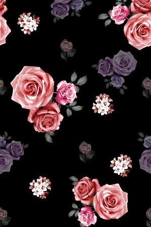 黑底印花华亿平台图片