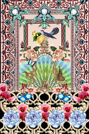 欧式印花华亿平台图片