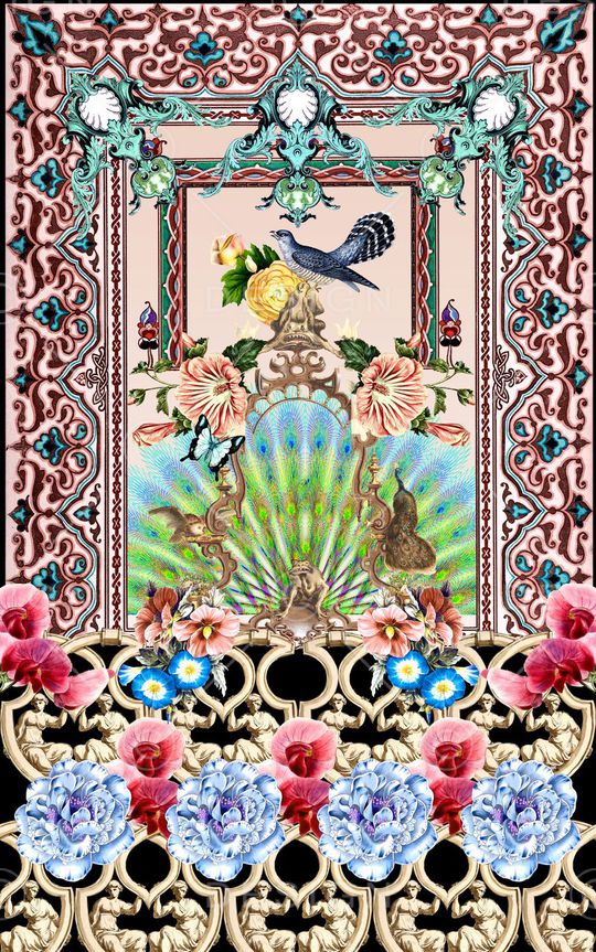 欧式印花华亿平台图片