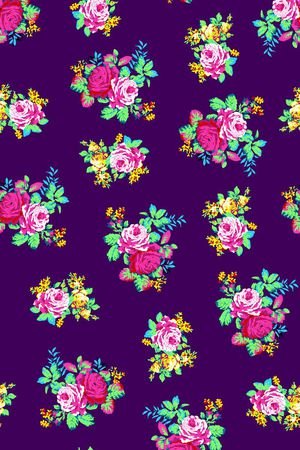 简约花卉印花华亿平台图片