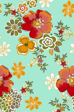 简约花卉印花华亿平台图片