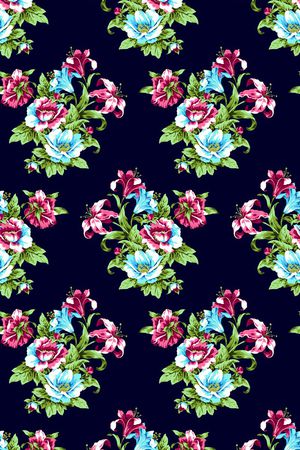 简约花卉印花华亿平台图片