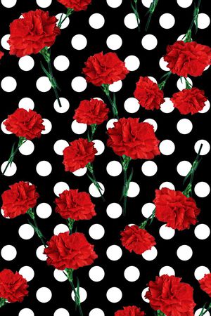 简约花卉印花华亿平台图片