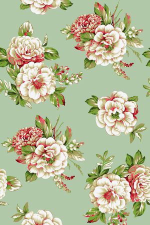 简约花卉印花华亿平台图片