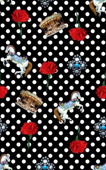 544515-波点康乃馨花珠宝旋转木马花卉