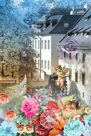 复古印花华亿平台图片