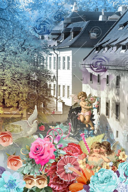 复古印花华亿平台图片