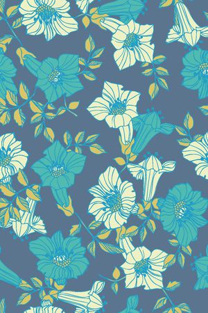 喇叭花印花华亿平台图片