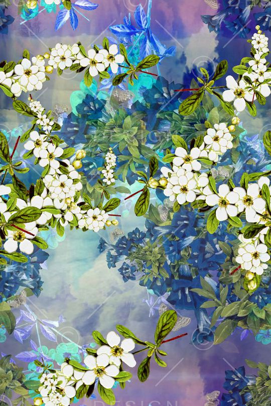 田园风印花华亿平台图片