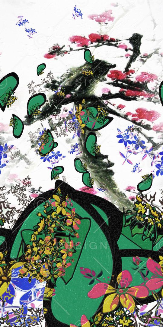 定位花印花华亿平台图片