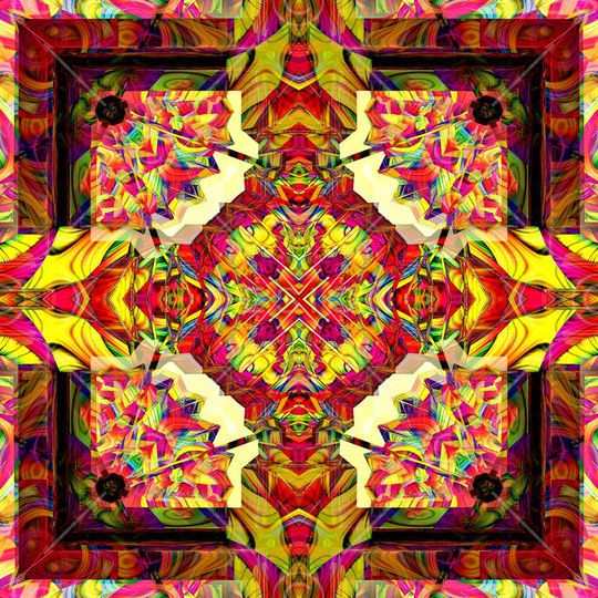 抽象印花华亿平台图片