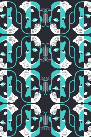 抽象印花华亿平台图片