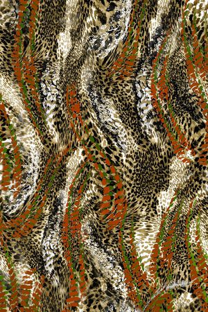 豹纹印花华亿平台图片