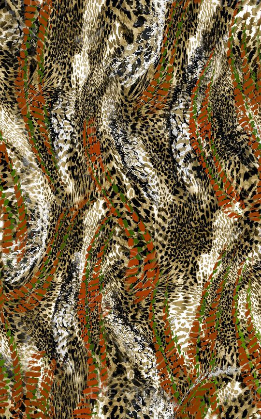 豹纹印花华亿平台图片