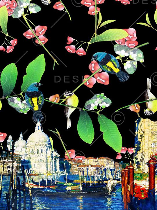 风景照片印花华亿平台图片