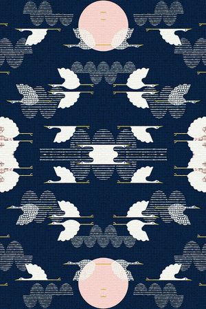 飞鸟印花华亿平台图片