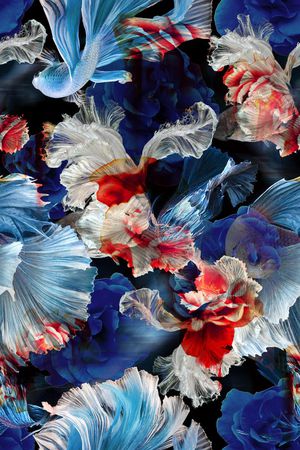 抽象写意印花华亿平台图片