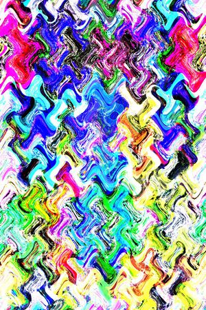 波浪幻想蓝色渐变炫彩抽象 纹理印花华亿平台图片