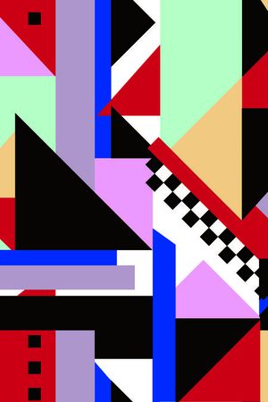 几何印花华亿平台图片