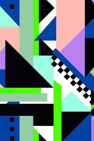 几何印花华亿平台图片