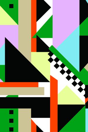 几何印花华亿平台图片