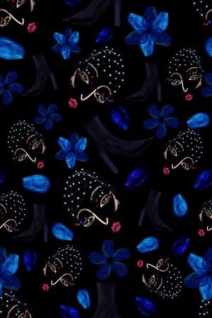 原创手绘印花华亿平台图片